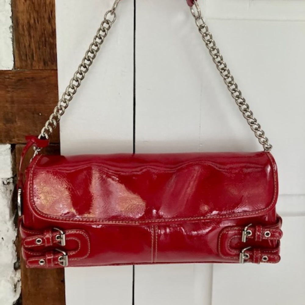 Very Cute Red Patent Leather Handbag from Franco Sarto